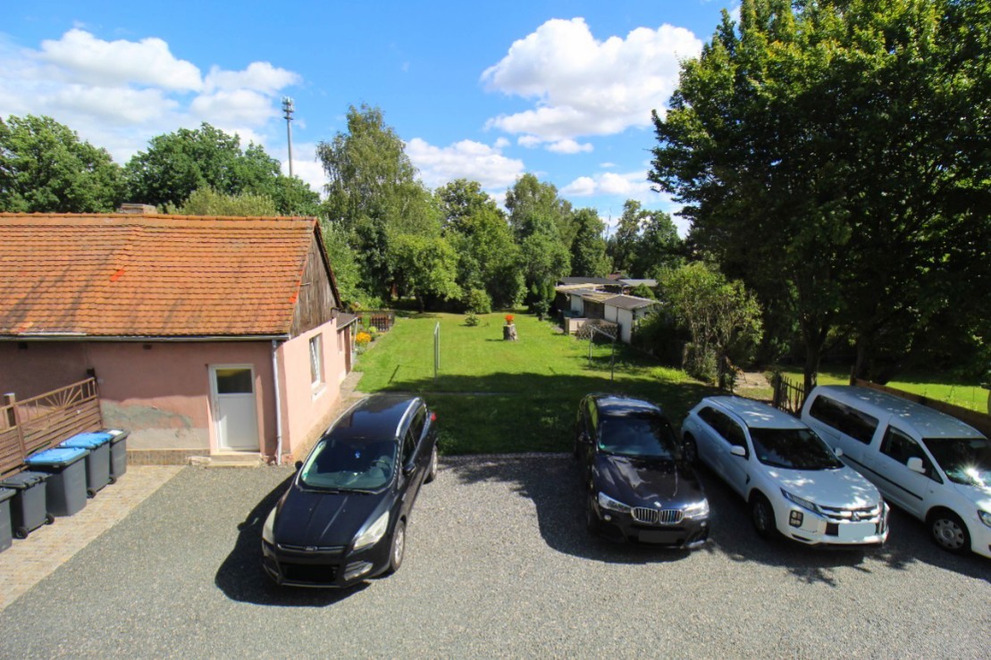 Blick vom Balkon